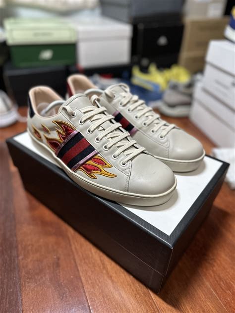 gucci ace flame replica|gucci ace tongue.